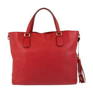 Gucci tote bag Soho red leather